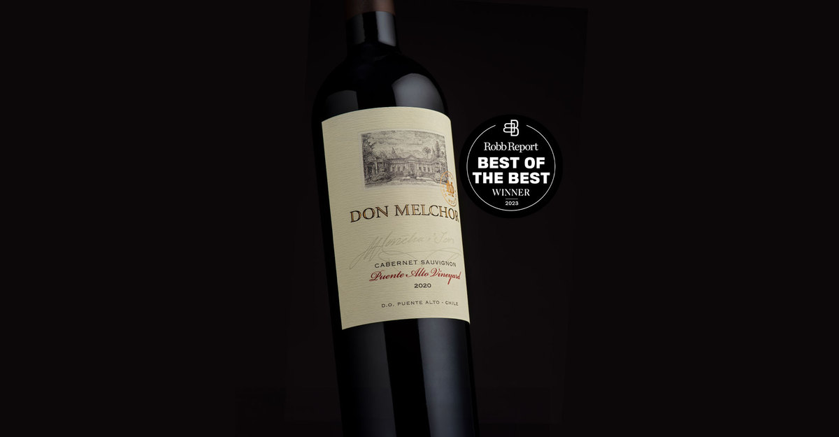 Don Melchor 2020, único vinho chileno incluído nos “Best of the Best Wines of the World” de Robb Report