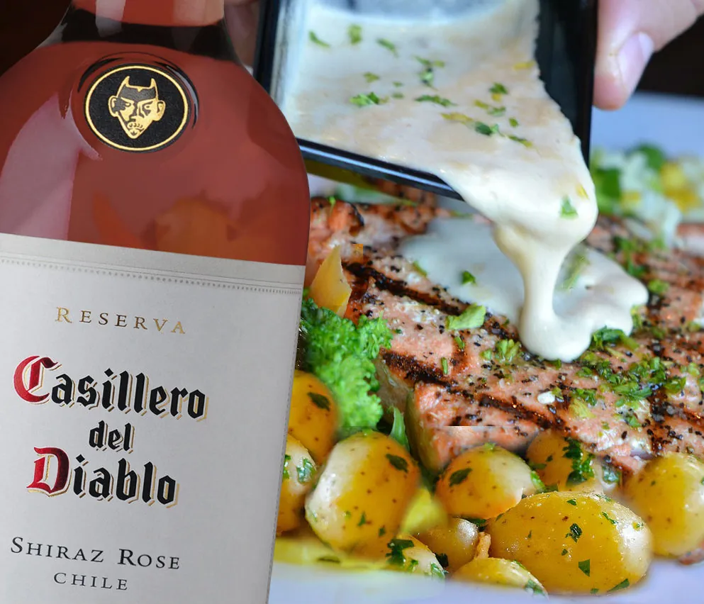 salmon con salsa de papaya