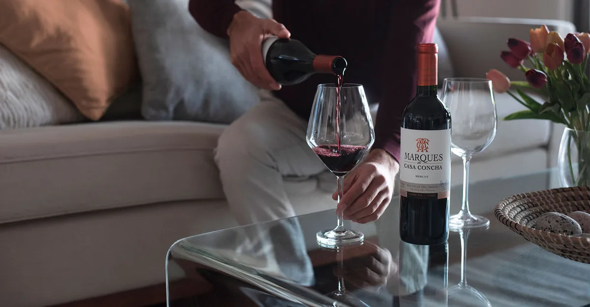 The colour of the wine