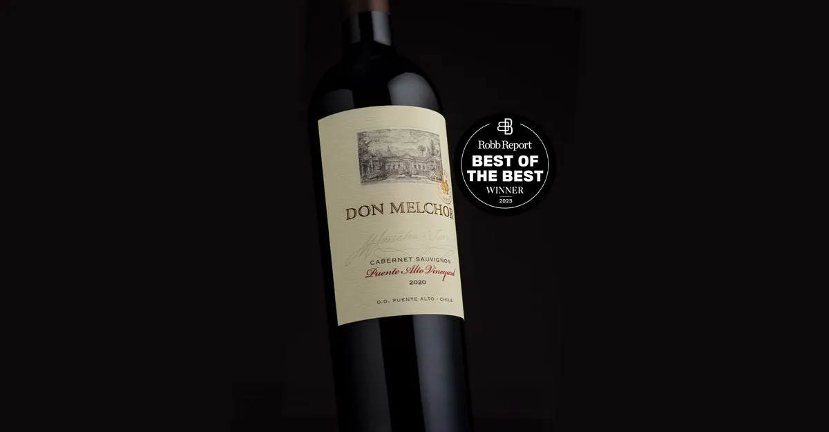 Don Melchor 2020 is the only Chilean wine among the “Best of the Best Wines of the World” by Robb Report