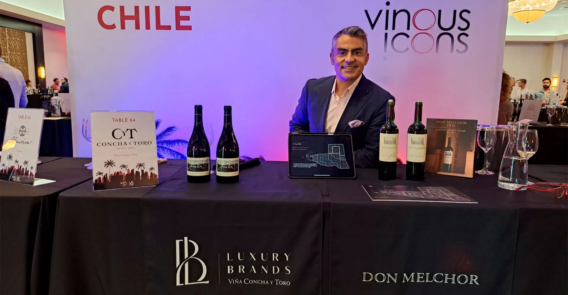 Viña Concha y Toro participa en feria Vinous Icons Miami 2024